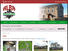 Tablet Screenshot of albainmobiliaria.net